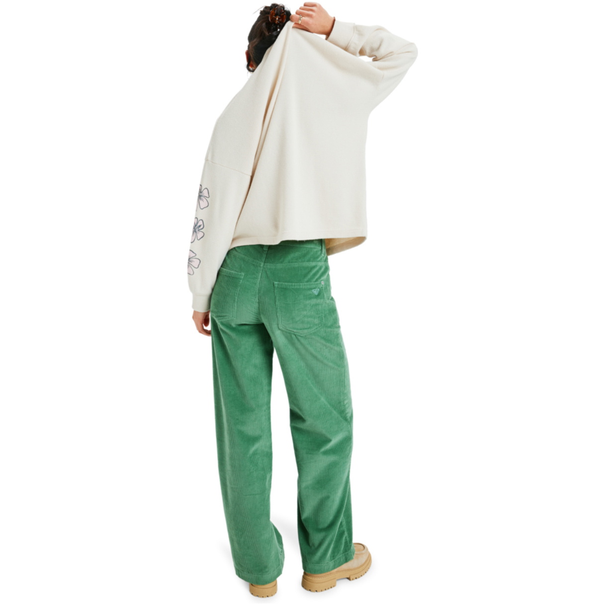 2025 Roxy Womens Eastside Midweight Long Sleeve T-Shirt ERJKT04357 - Parchment